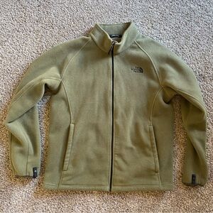 Men’s North Face Khaki Fleece Jacket L